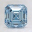 2.22 Ct. Fancy Blue Asscher Lab Created Diamond