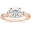 14KR Moissanite Willow Diamond Ring (1/8 ct. tw.), smalltop view