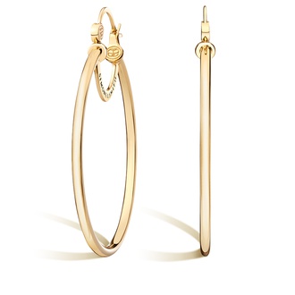 Simone I. Smith Signature Large Hoop Earrings in 14K Yellow Gold Vermeil