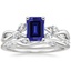 18KW Sapphire Willow Diamond Ring (1/8 ct. tw.) with Winding Willow Diamond Ring (1/8 ct. tw.), smalltop view