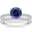 18KW Sapphire Amelie Diamond Bridal Set, smalltop view