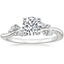 18K White Gold Arden Diamond Ring, smalltop view