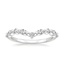 18K White Gold Curved Versailles Diamond Ring, smalltop view
