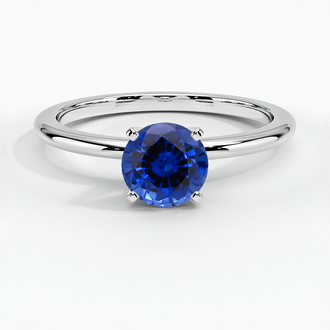 Sapphire Four-Prong Petite Comfort Fit Ring