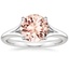 18KW Morganite Reverie Solitaire Ring, smalltop view