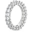 18K White Gold Emerald Eternity Diamond Ring (5 ct. tw.), smallside view