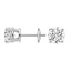 18K White Gold Round Diamond Stud Earrings (3 ct. tw.), smalladditional view 1