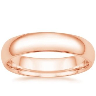 5mm Comfort Fit Wedding Ring in 14K Rose Gold