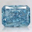 2.75 Ct. Fancy Vivid Blue Radiant Lab Created Diamond