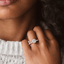 18K White Gold Tacori Petite Crescent Diamond Ring, smalladditional view 1
