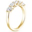 18K Yellow Gold Premier Five Stone Trellis Diamond Ring (1 ct. tw.), smallside view