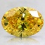 1.74 Ct. Fancy Vivid Yellow Oval Lab Created Diamond