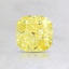 1.04 Ct. Fancy Vivid Yellow Cushion Lab Created Diamond