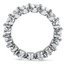 Compass Point Prong Eternity Ring, smallside view