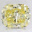 2.71 Ct. Fancy Intense Yellow Cushion Lab Created Diamond
