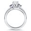 Purple Sapphire Engagement Ring, smallside view