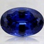 12x8mm Blue Oval Lab Created Sapphire