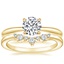 18K Yellow Gold Freesia Ring with Aubrey Diamond Ring