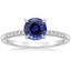 18KW Sapphire Petite Viviana Diamond Ring (1/6 ct. tw.), smalltop view