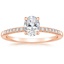 14K Rose Gold Petite Viviana Diamond Ring (1/6 ct. tw.), smalltop view