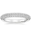 18K White Gold Tacori Sculpted Crescent Knife Edge Diamond Ring (1/3 ct. tw.), smalltop view