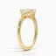 18KY Moissanite Esprit Diamond Ring, smalltop view