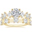 18K Yellow Gold Plaza Diamond Ring with Aimee Carre Diamond Ring (3/4 ct. tw.)