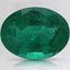 10.2x7.8mm Oval Emerald