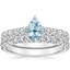 18KW Aquamarine Sienna Diamond Bridal Set (7/8 ct. tw.), smalltop view