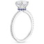 18K White Gold Demi Diamond Ring with Sapphire Accents (1/4 ct. tw.), smallside view