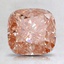 2.31 Ct. Fancy Intense Orangy Pink Cushion Lab Created Diamond