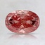 0.91 Ct. Fancy Vivid Pink Oval Lab Created Diamond