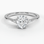 Platinum Aria Diamond Ring (1/10 ct. tw.), smalltop view