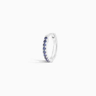 Single Sapphire Hoop Earring - Brilliant Earth