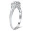 The Adams Ring, smalltop view on a hand