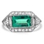 Art Deco Emerald Vintage Ring