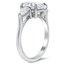 Three Stone Diamond Engagement Ring with Pear Shaped Accents, smallview