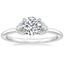 18K White Gold Mara Diamond Ring, smalltop view