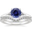 18KW Sapphire Reverie Ring with Flair Diamond Ring (1/6 ct. tw.), smalltop view