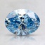 1.04 Ct. Fancy Vivid Blue Oval Lab Created Diamond