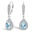 Skye Aquamarine and Diamond Earrings (1/3 ct. tw.) in 18K White Gold