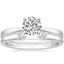 Platinum Petite Taper Ring with Wren Diamond Ring