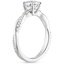 18KW Moissanite Petite Twisted Vine Diamond Ring (1/8 ct. tw.), smalltop view