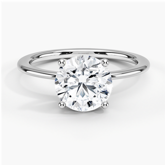 18K White Gold Aimee Solitaire Ring