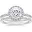 18KW Moissanite Luxe Ballad Halo Diamond Bridal Set (5/8 ct. tw.), smalltop view