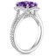 18K White Gold Amethyst Fortuna Ring (1/2 ct. tw.), smallside view