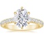 18KY Moissanite Luxe Sienna Diamond Ring (1/2 ct. tw.), smalltop view