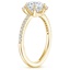 18K Yellow Gold Phoebe Diamond Ring, smallside view