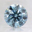1.73 Ct. Fancy Vivid Blue Round Lab Created Diamond