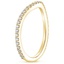 18K Yellow Gold Luxe Curved Diamond Ring (1/4 ct. tw.), smallside view